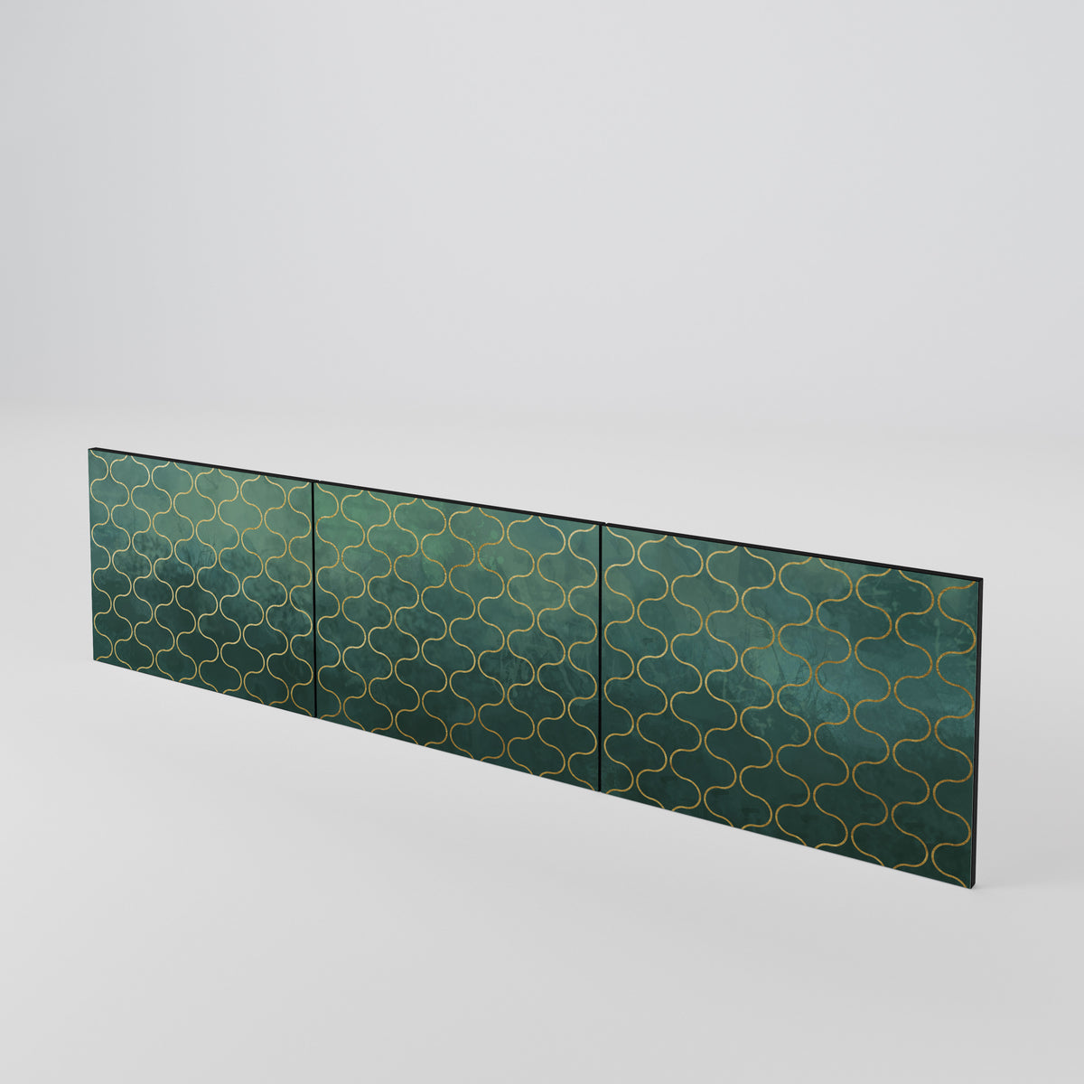 TESSELATED GREENERY Luckset med 3 dörrar till TV-bänk