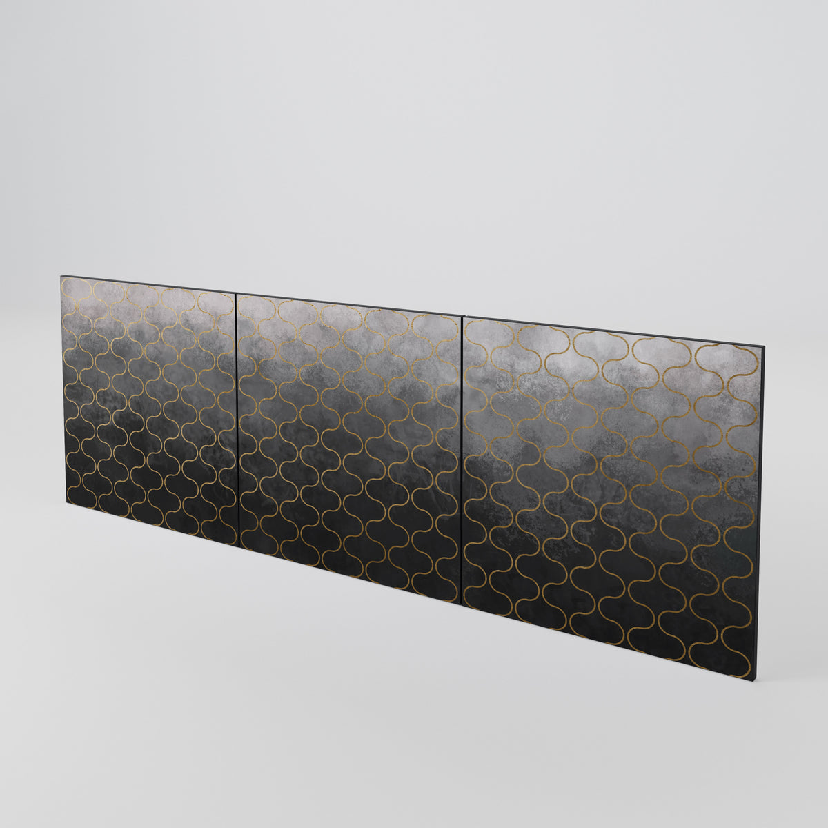 TESSELATED GRAYISH Luckset med 3 dörrar till sideboard
