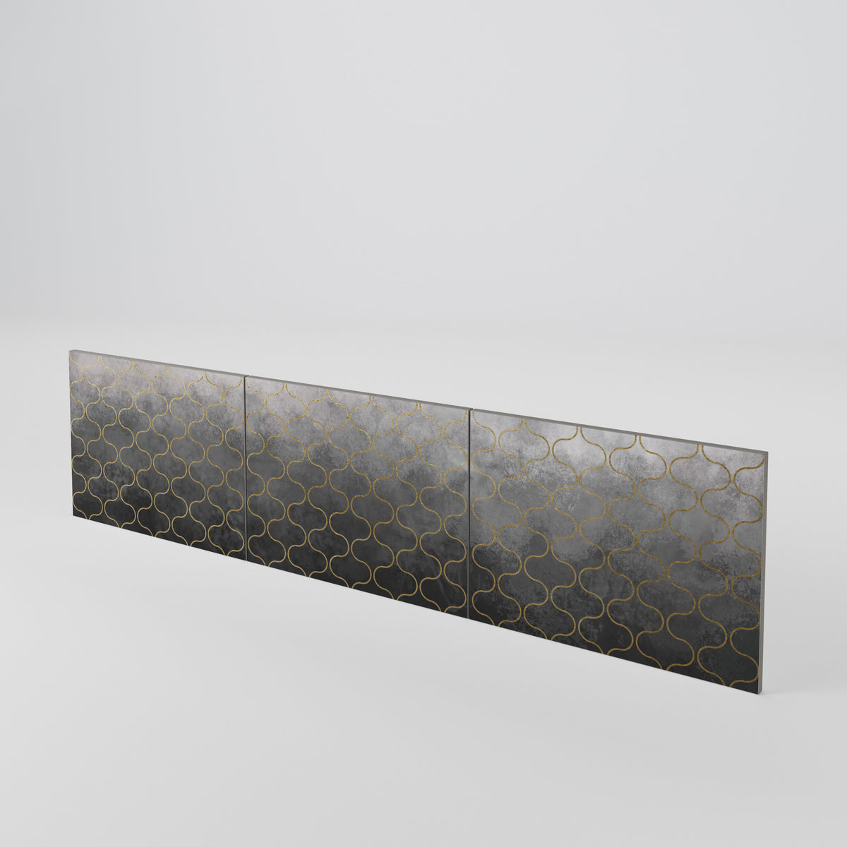 TESSELATED GRAYISH Luckset med 3 dörrar till TV-bänk