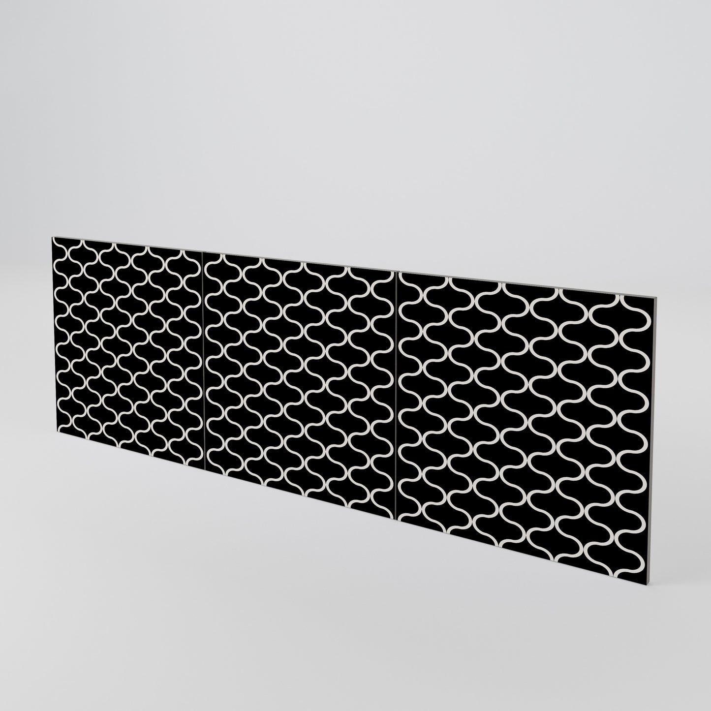 TESSELATED BLACKNESS Luckset med 3 dörrar till sideboard
