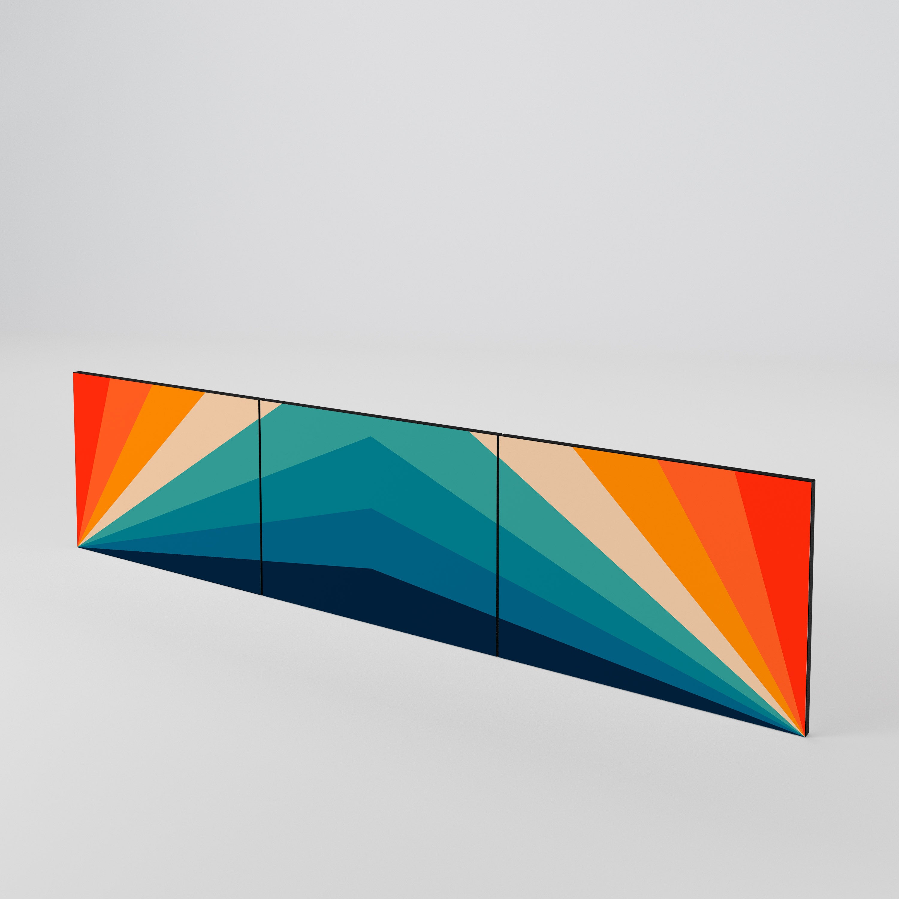 PRISM CONCUSSION Luckset med 3 dörrar till TV-bänk