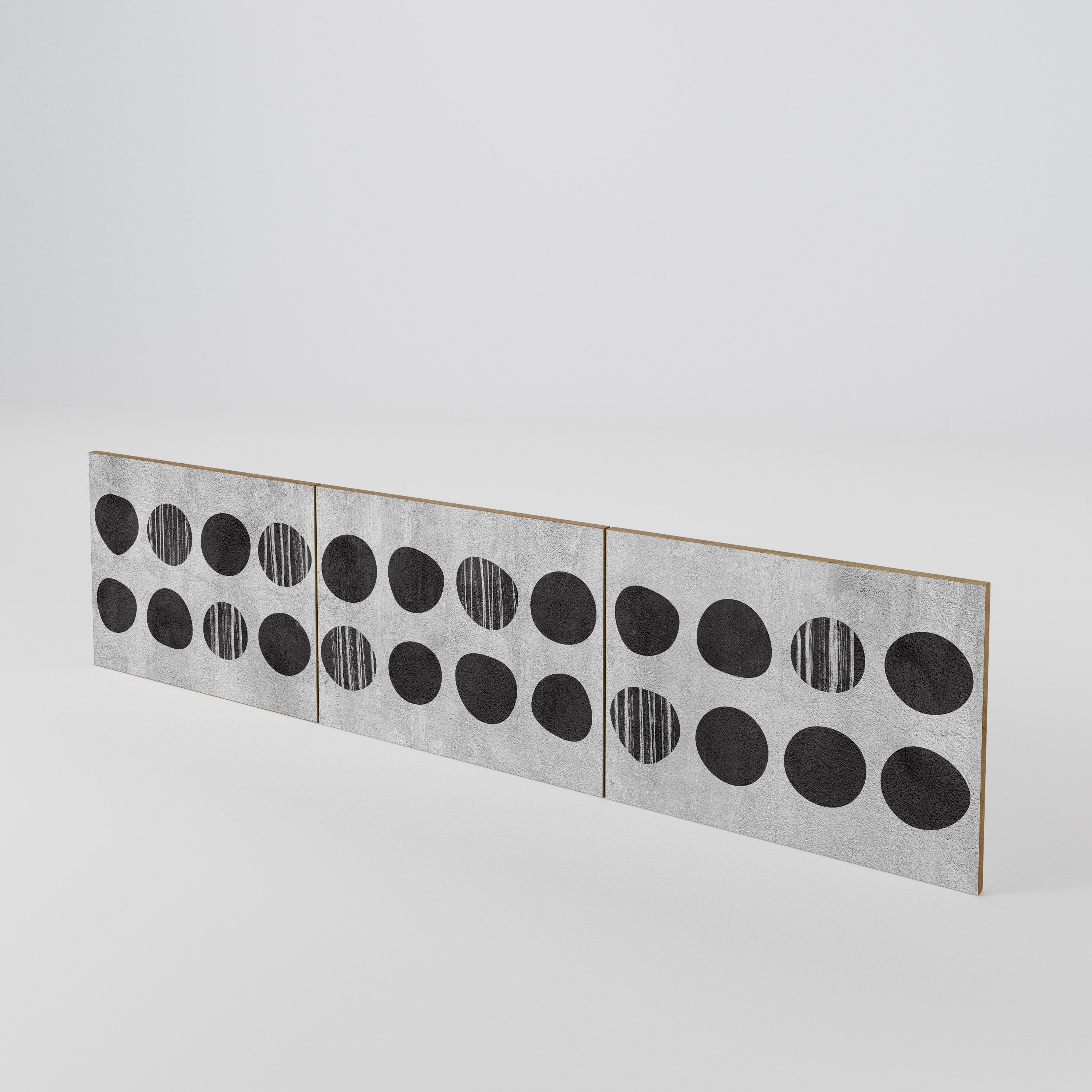 GHOSTLY GRADIENTS Luckset med 3 dörrar till TV-bänk