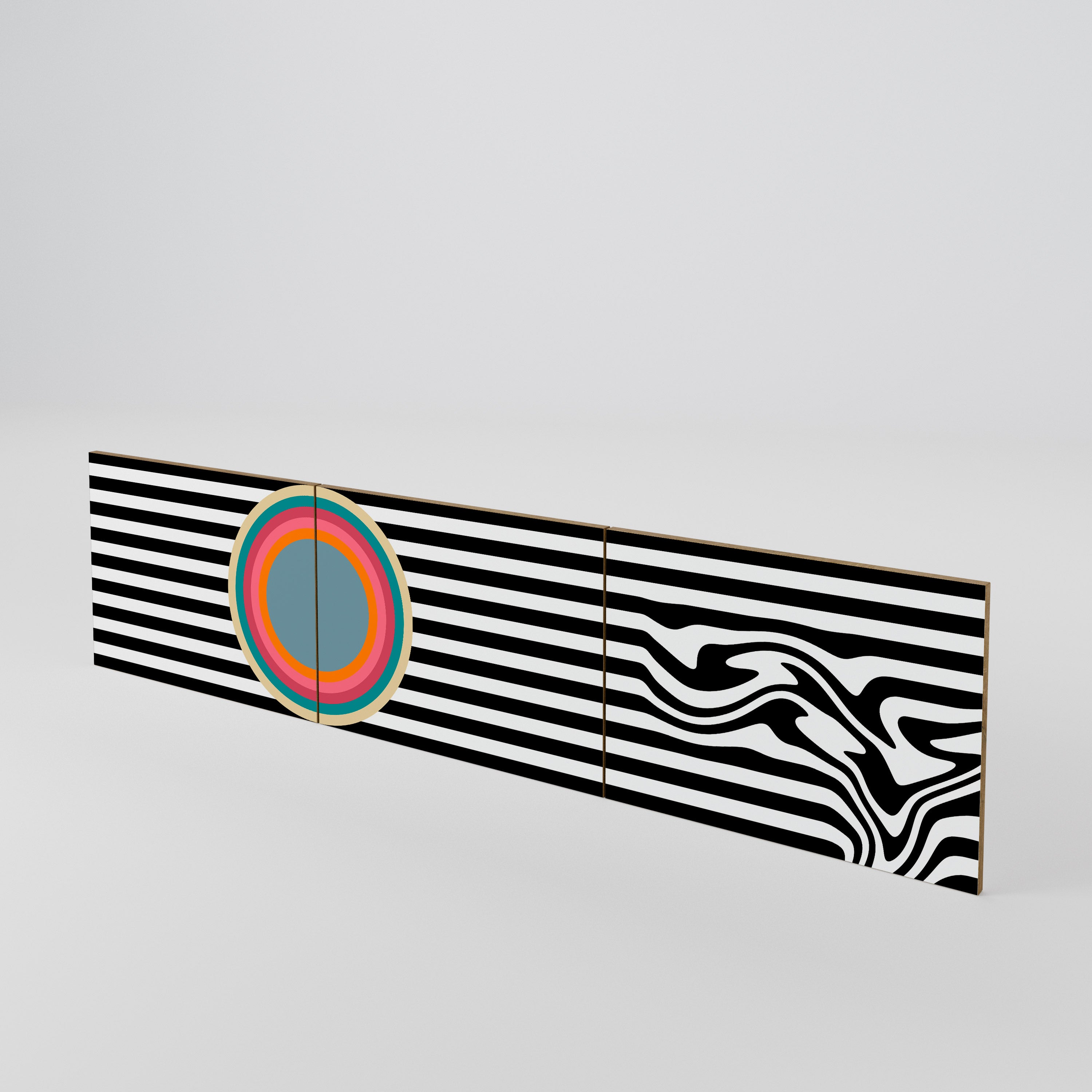 SPECTRA SHOWCASE Luckset med 3 dörrar till TV-bänk