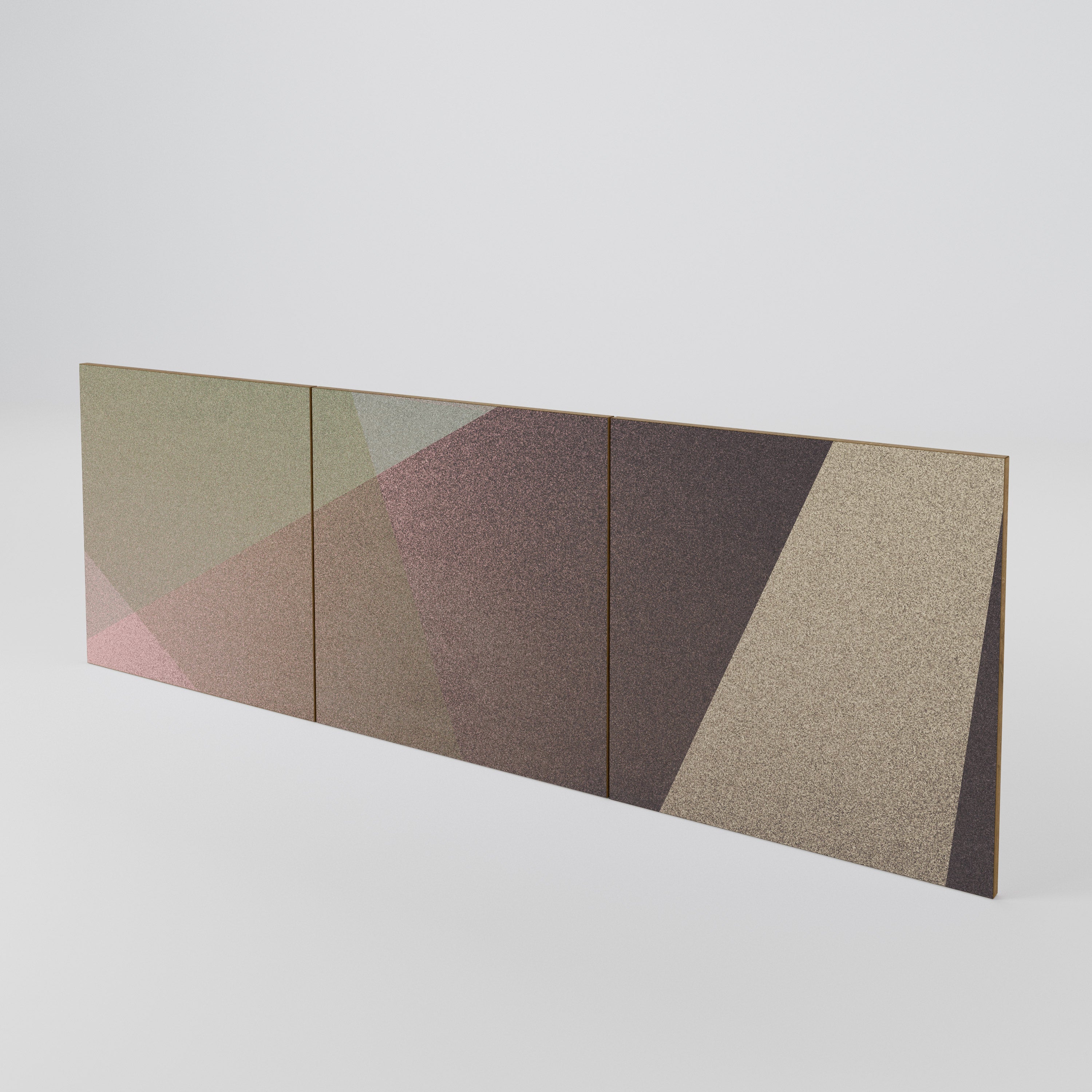 BEIGE GEOMETRY Luckset med 3 dörrar till sideboard