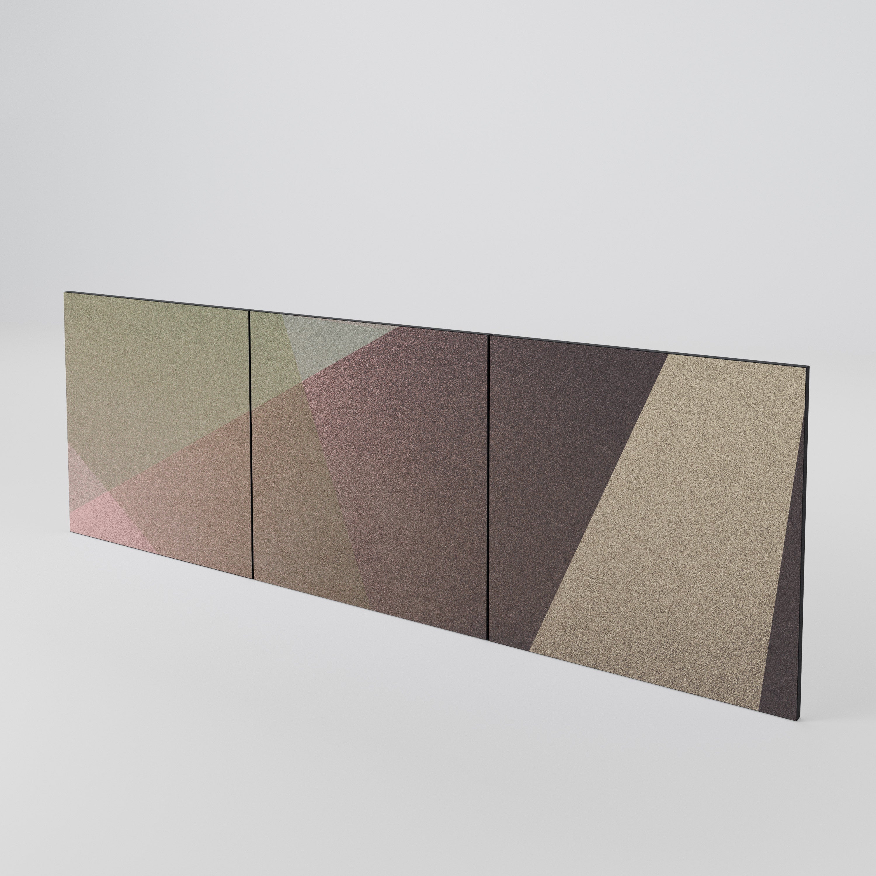 BEIGE GEOMETRY Luckset med 3 dörrar till sideboard