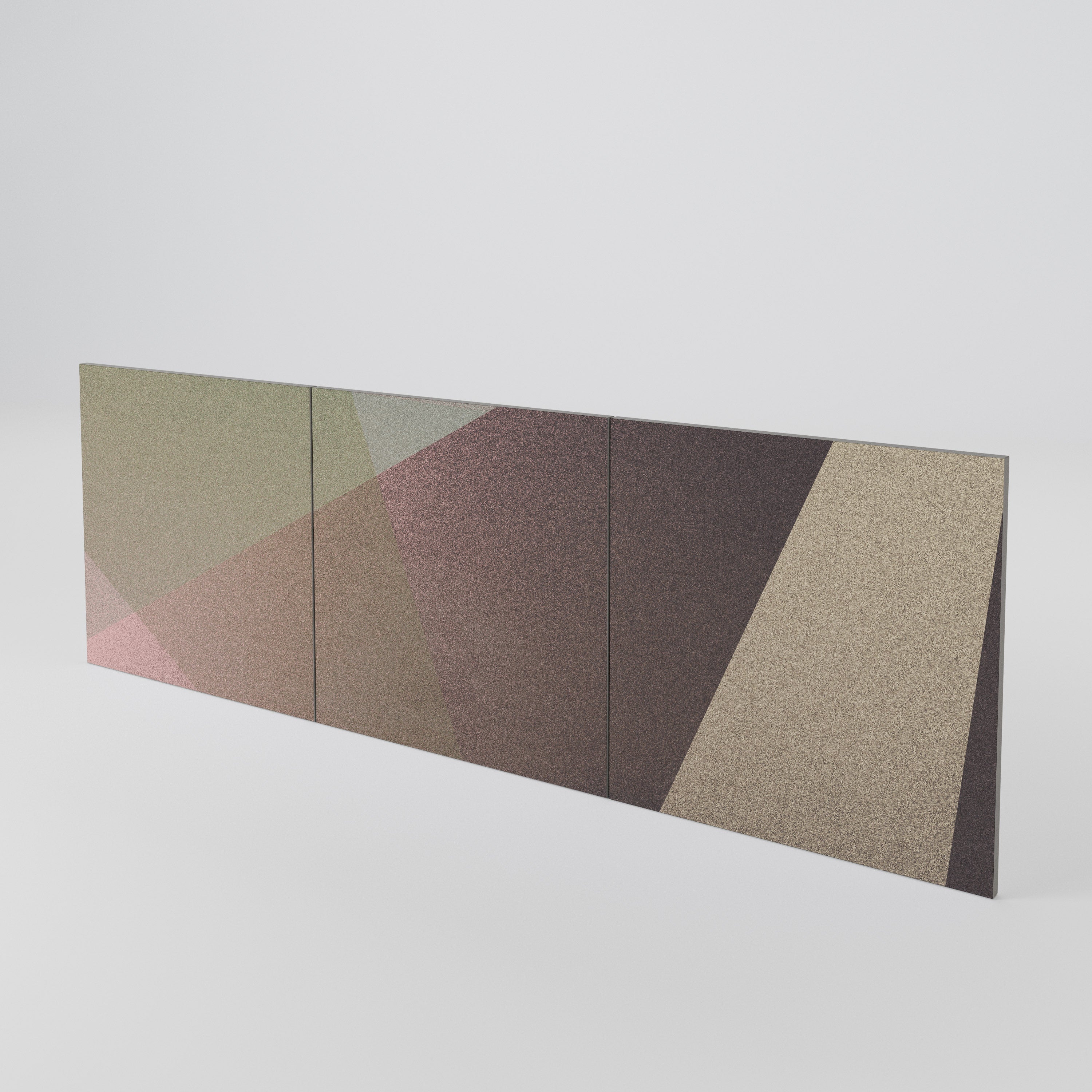 BEIGE GEOMETRY Luckset med 3 dörrar till sideboard