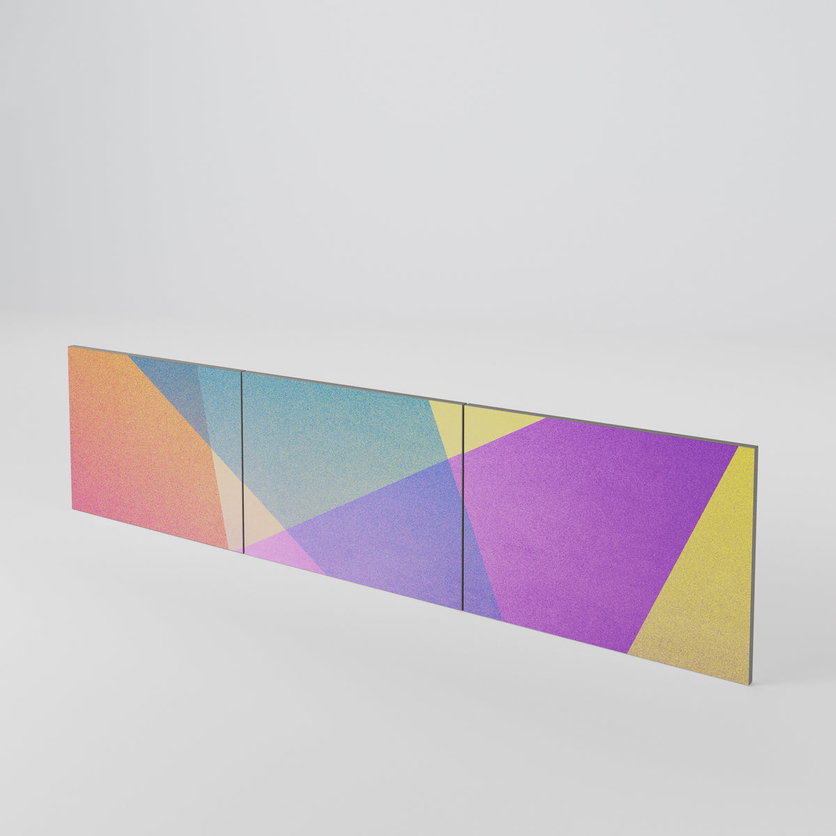 BRIGHT GEOMETRY Luckset med 3 dörrar till TV-bänk