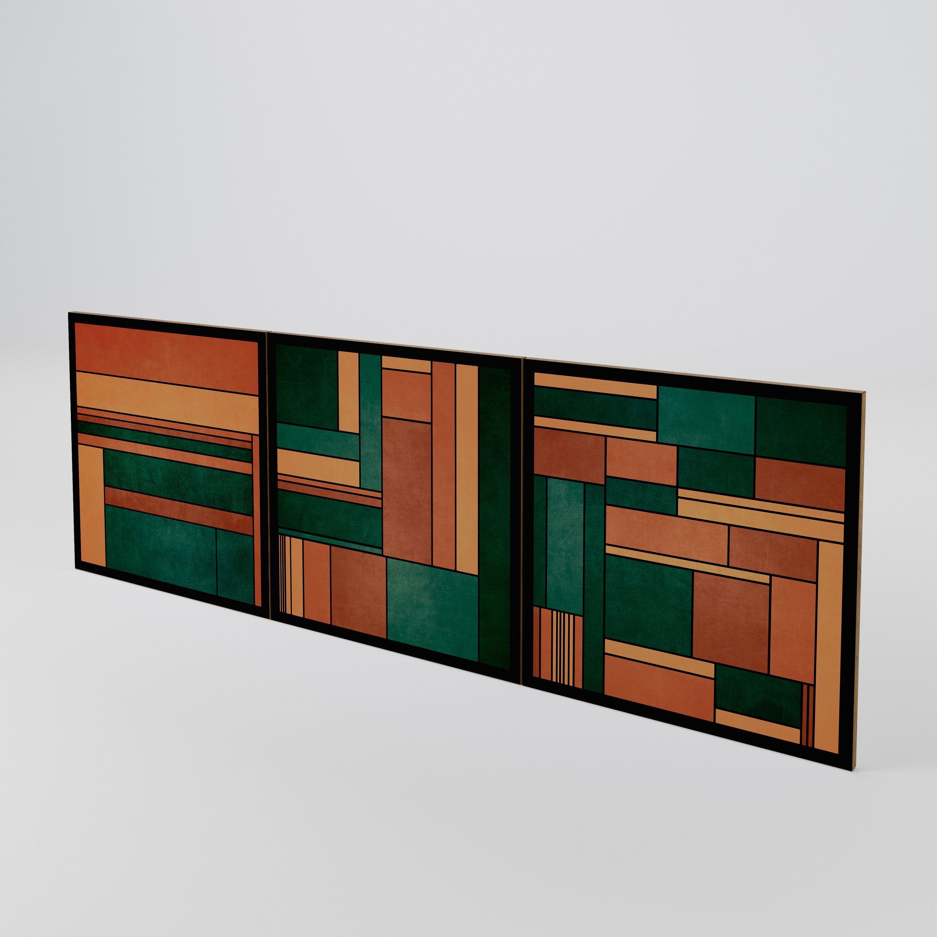 EARTHY FIGURES Luckset med 3 dörrar till sideboard