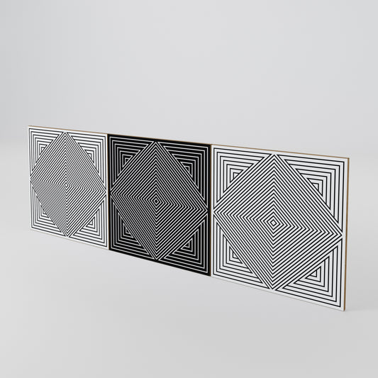 POLYGON ILLUSION Luckset med 3 dörrar till sideboard
