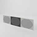 POLYGON ILLUSION 3-Piece TV Cabinet Door Set