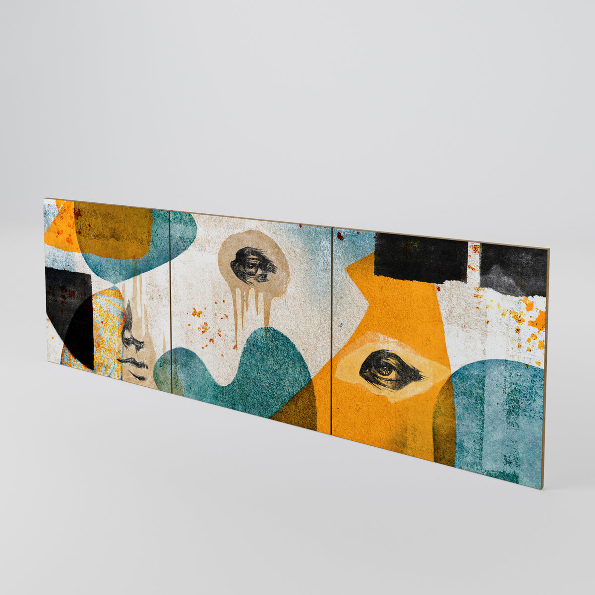 ABSTRACT FACES Luckset med 3 dörrar till sideboard