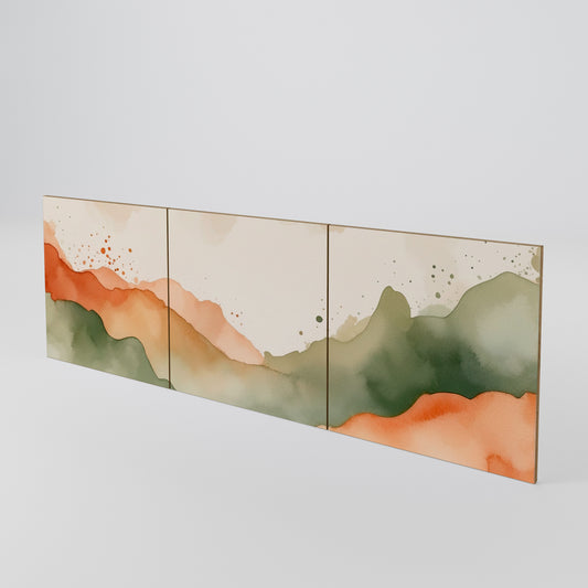 WATERCOLOUR PEAKS Luckset med 3 dörrar till sideboard