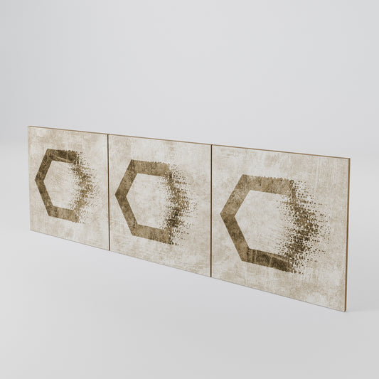 HEXAGONAL SHAPES Luckset med 3 dörrar till sideboard