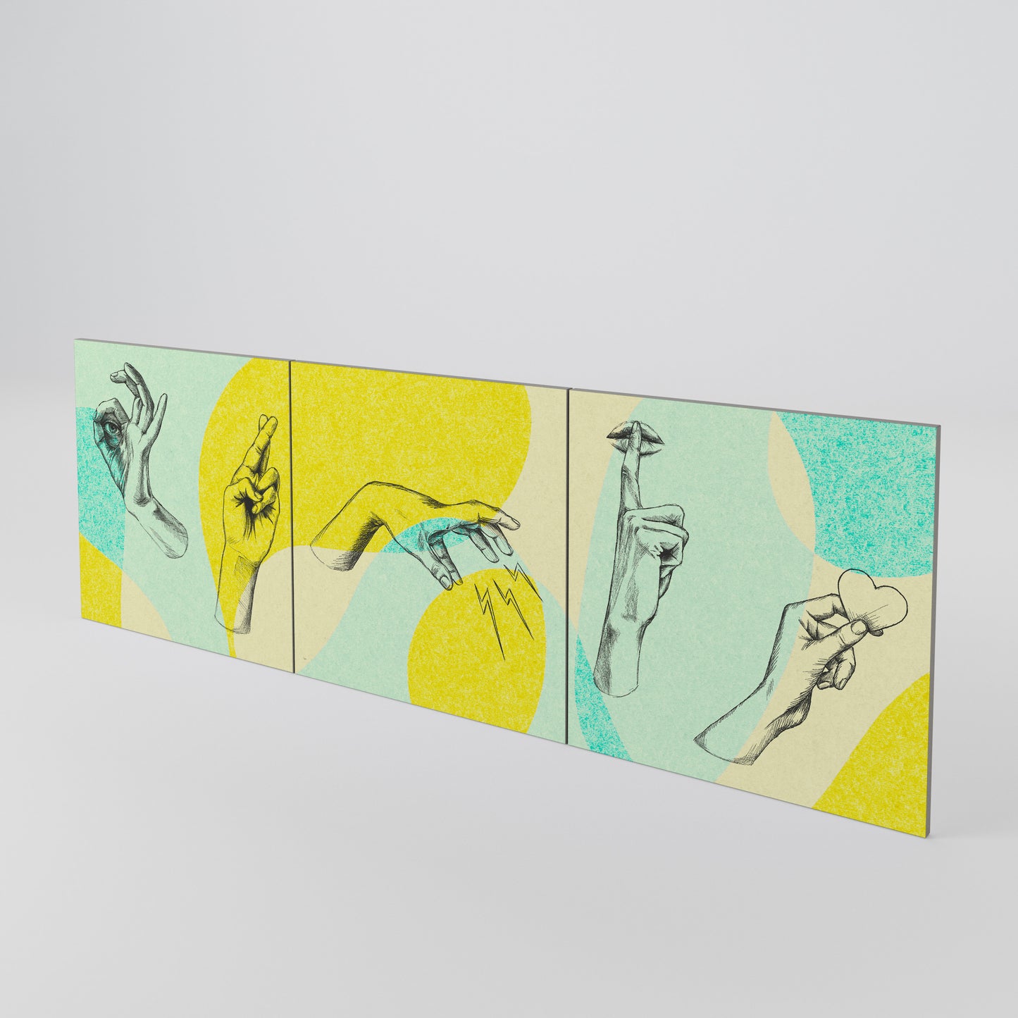 BODY LANGUAGE Luckset med 3 dörrar till sideboard