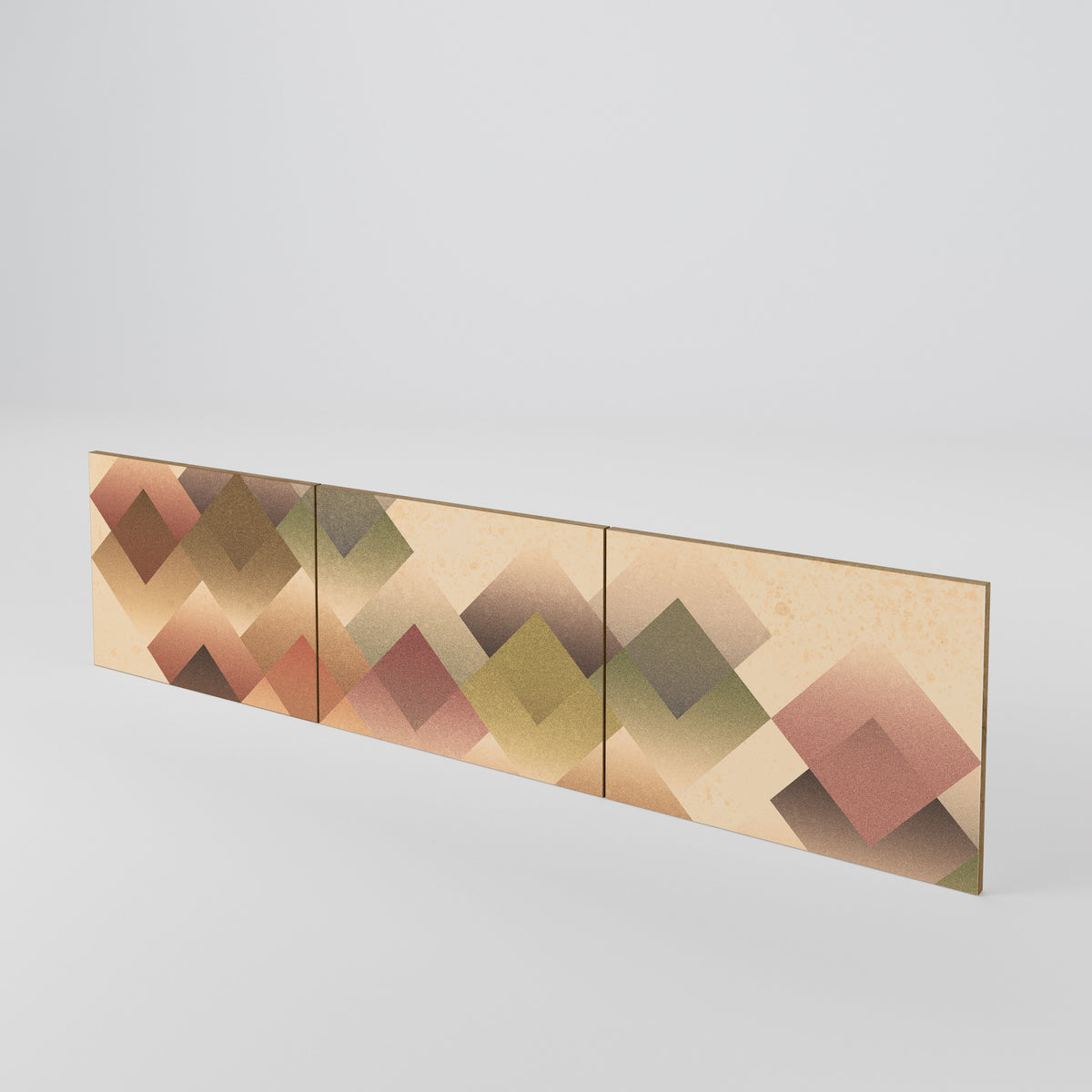 GEOMETRIC FUSION Luckset med 3 dörrar till TV-bänk
