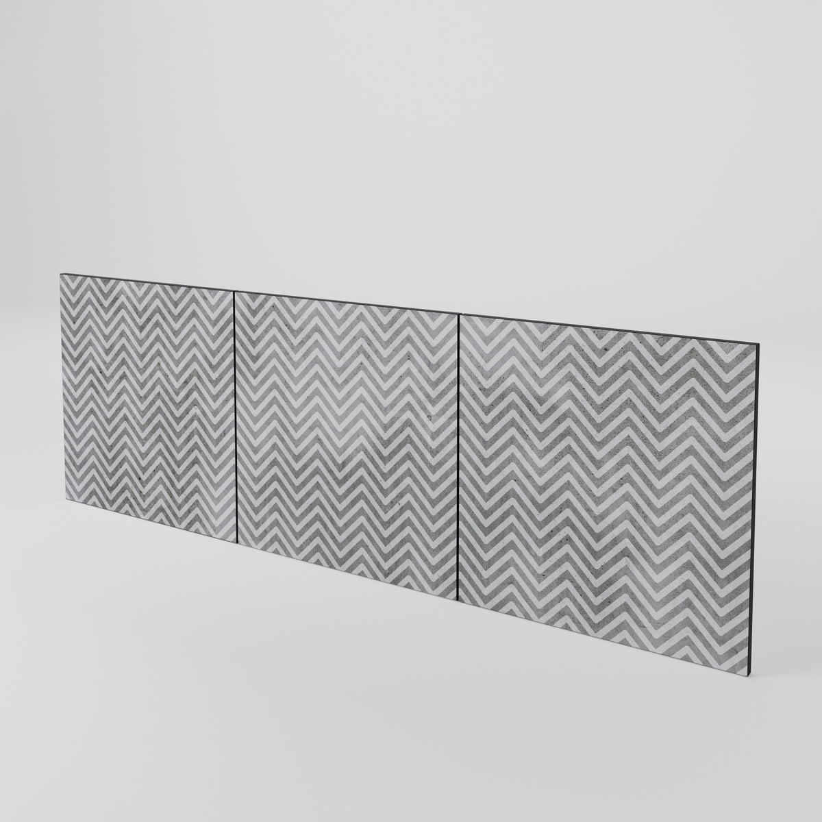 CONCRETE ZIG ZAG Luckset med 3 dörrar till sideboard