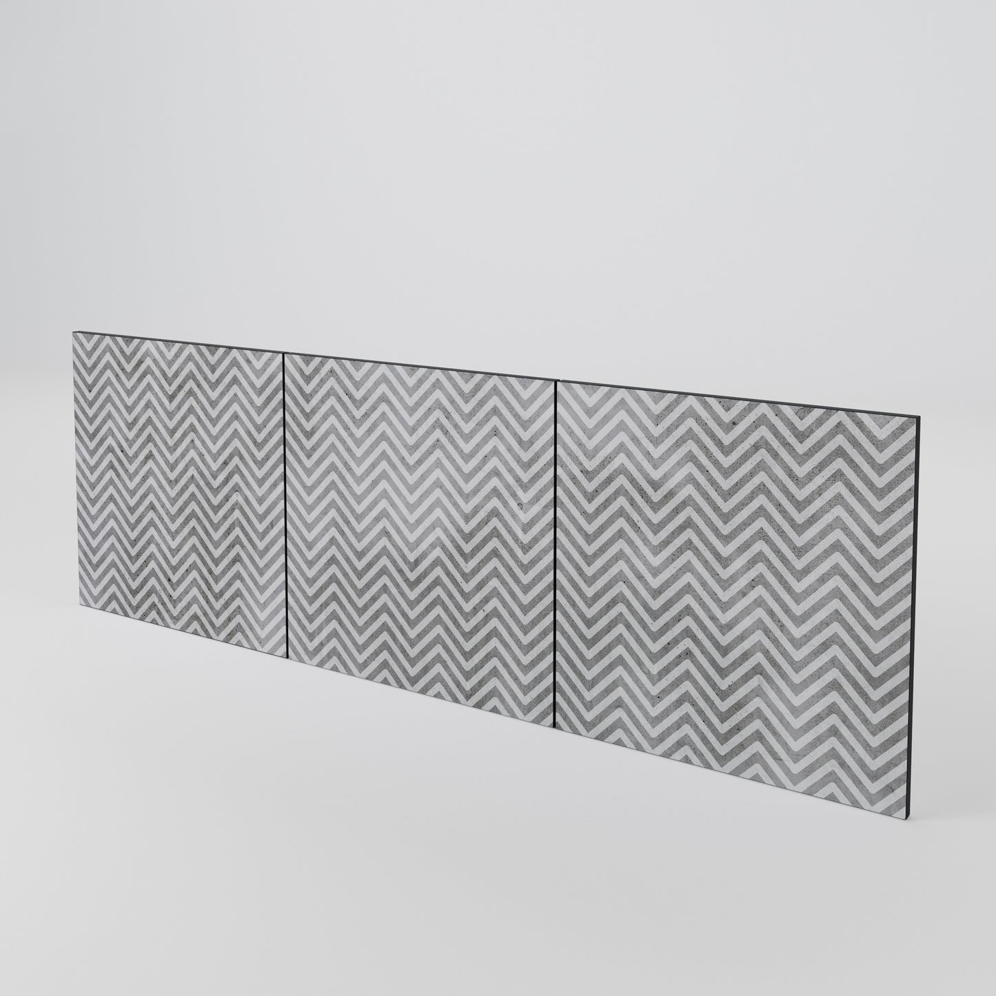 CONCRETE ZIG ZAG 3-Piece Sideboard Door Set