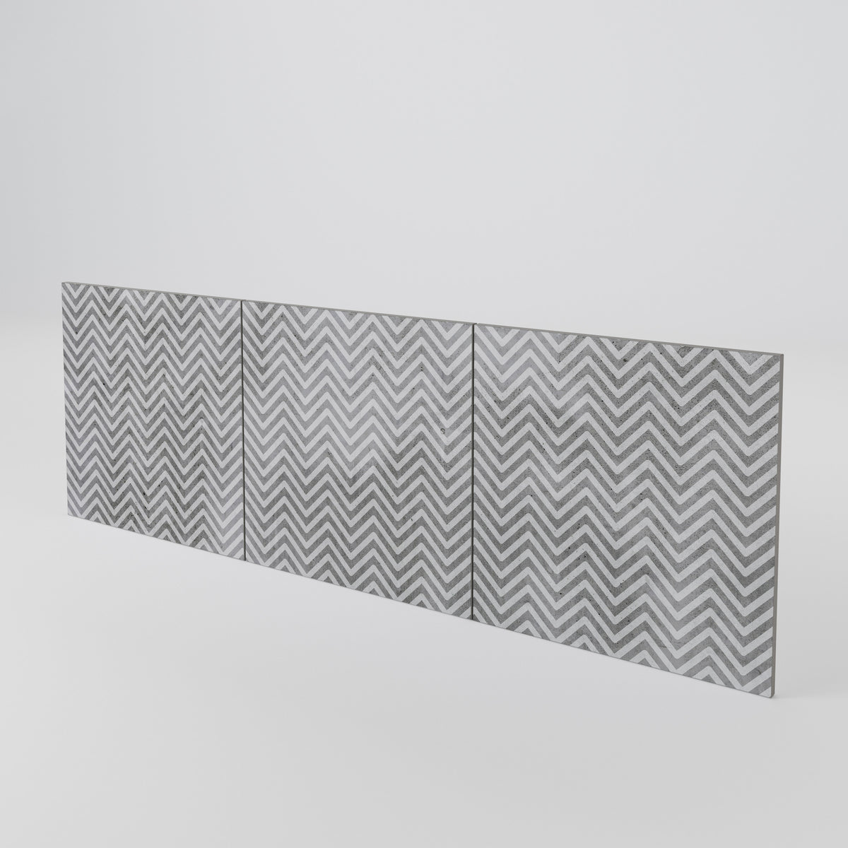 CONCRETE ZIG ZAG Luckset med 3 dörrar till sideboard