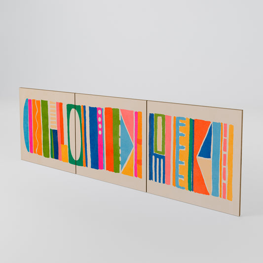 GEOMETRIC SHINE Luckset med 3 dörrar till sideboard