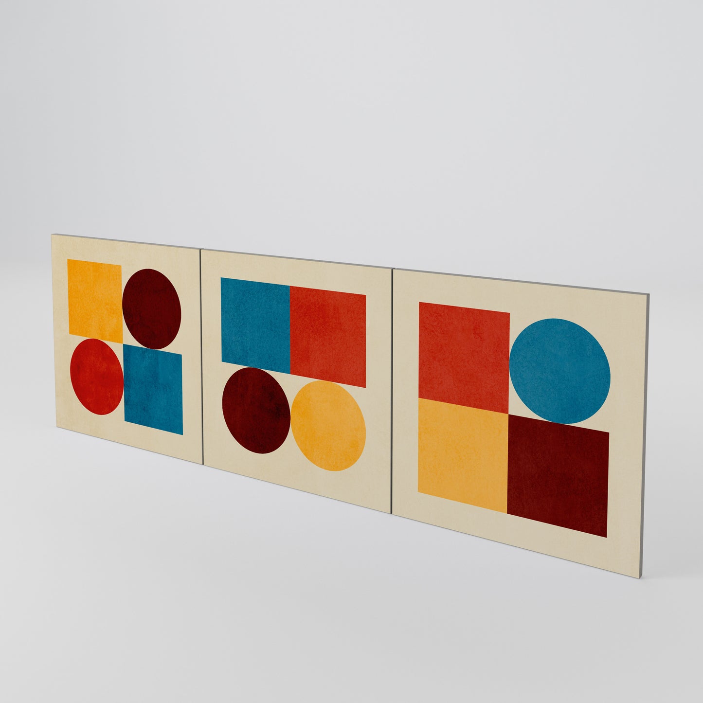 GEOMETRIC PUZZLE Luckset med 3 dörrar till sideboard