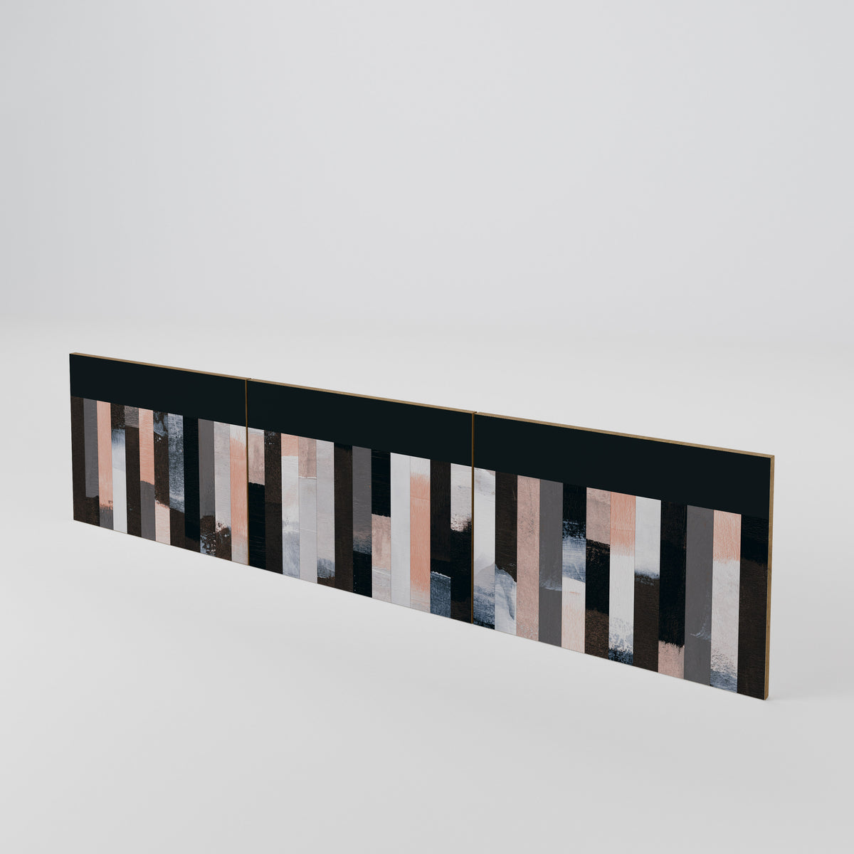 COLLAGE OF RECTANGLES Luckset med 3 dörrar till TV-bänk