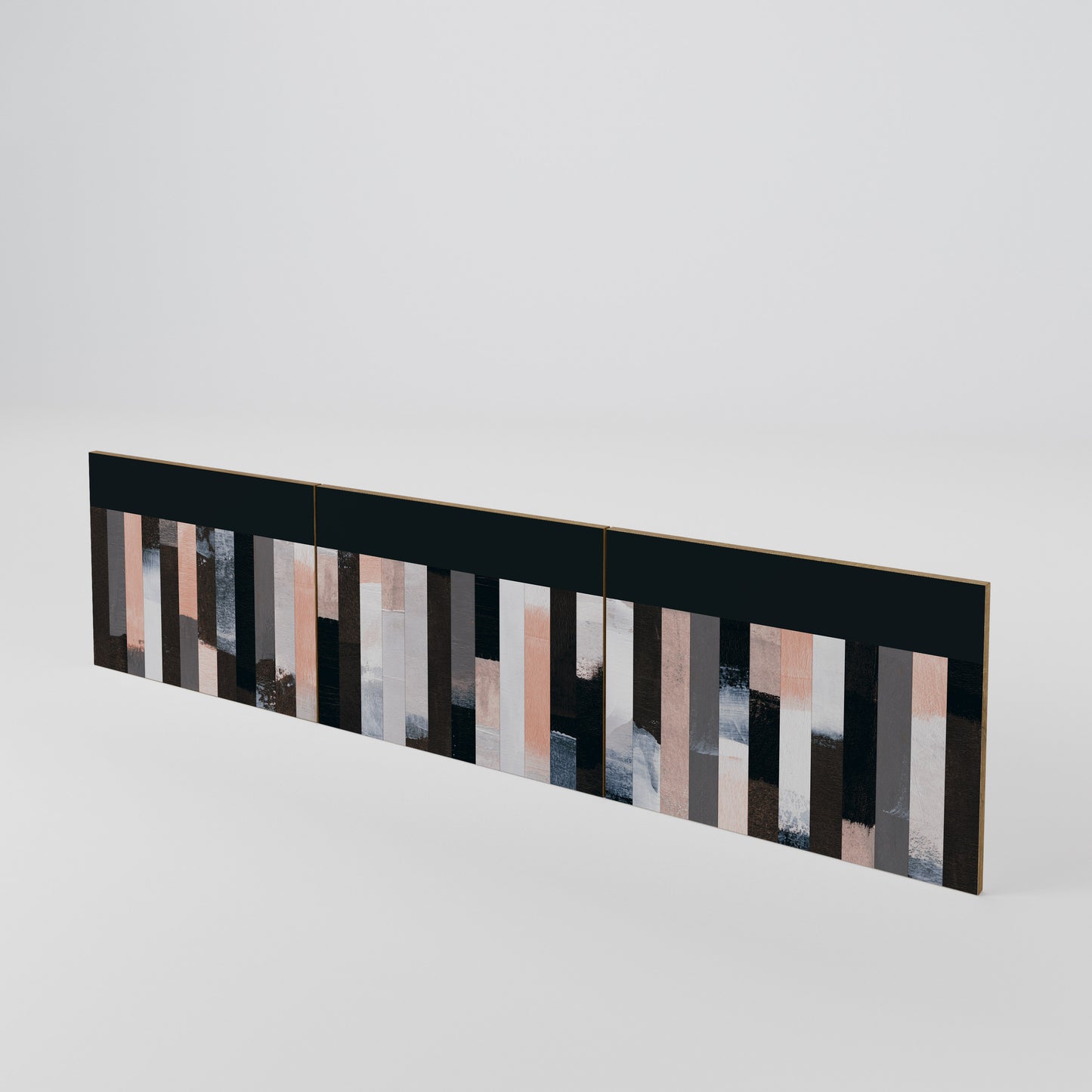 COLLAGE OF RECTANGLES 3-Piece TV Cabinet Door Set