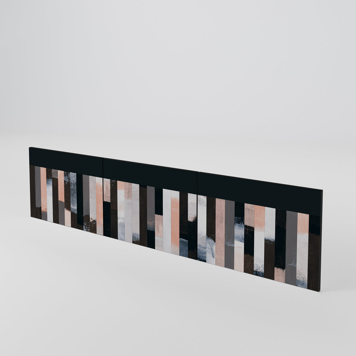 COLLAGE OF RECTANGLES Luckset med 3 dörrar till TV-bänk