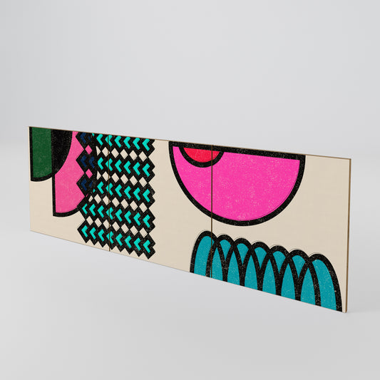 GEOMETRIC RHAPSODY Luckset med 3 dörrar till sideboard