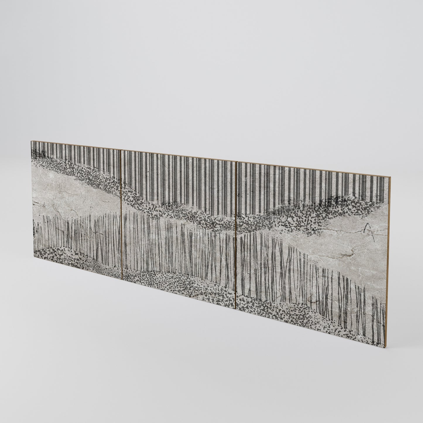 GRAIN LINES 3-Piece Sideboard Door Set