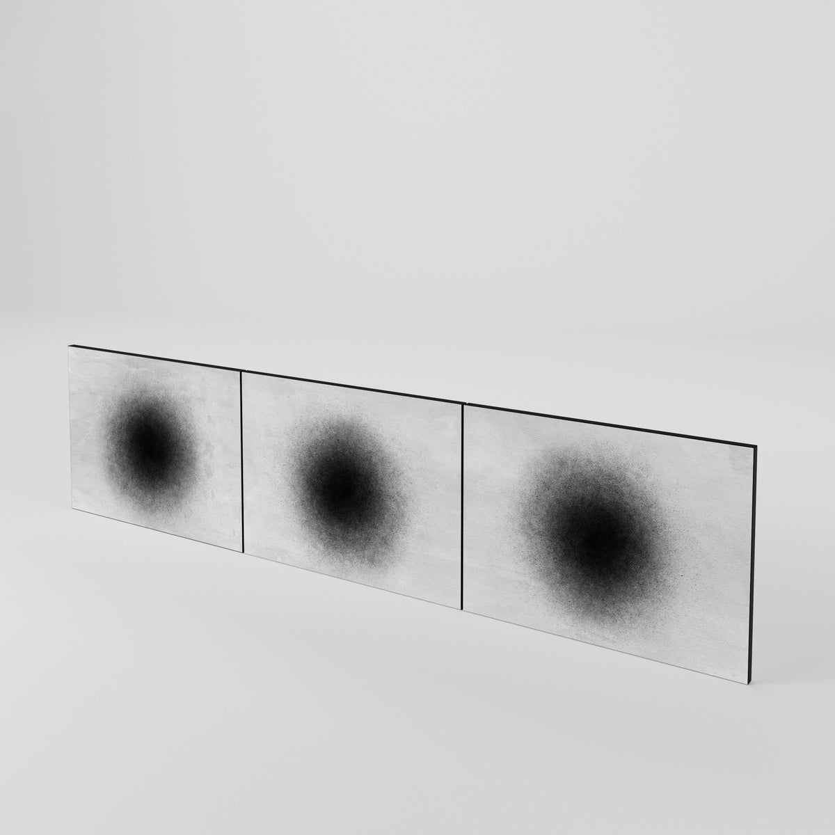 BLACK HOLE 3-Piece TV Cabinet Door Set