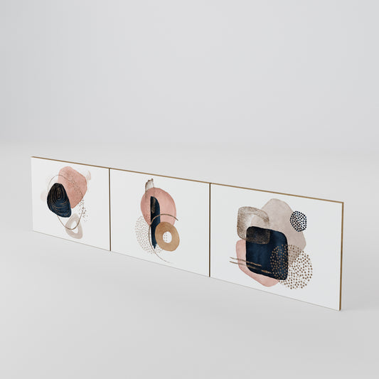 COLORFUL SHAPES Luckset med 3 dörrar till TV-bänk