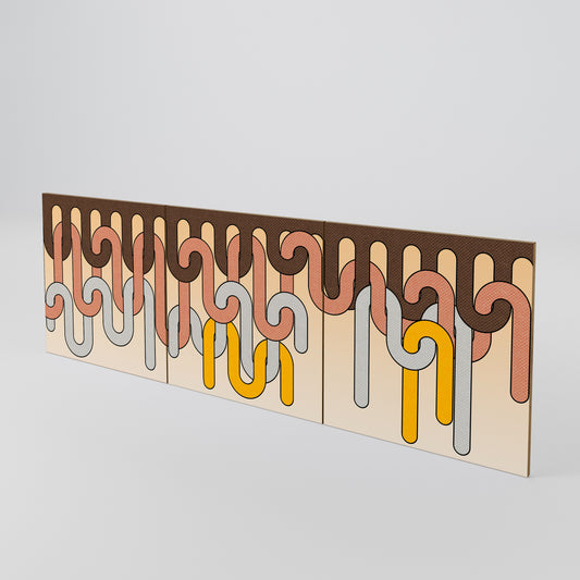 COLORFUL STRINGS Luckset med 3 dörrar till sideboard