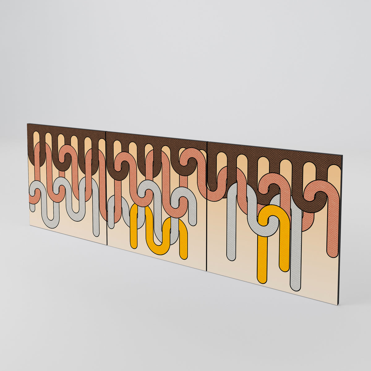 COLORFUL STRINGS Luckset med 3 dörrar till sideboard