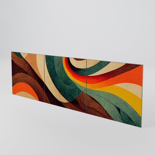 FÄRGGLAGA STRANDS 3-delat skänkset med dörrar