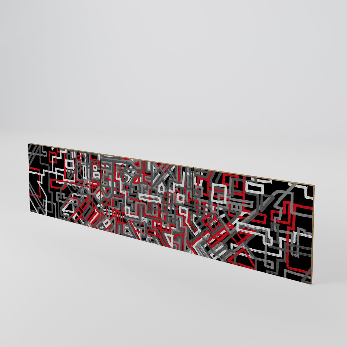 BROKEN LINES 3-Piece TV Cabinet Door Set
