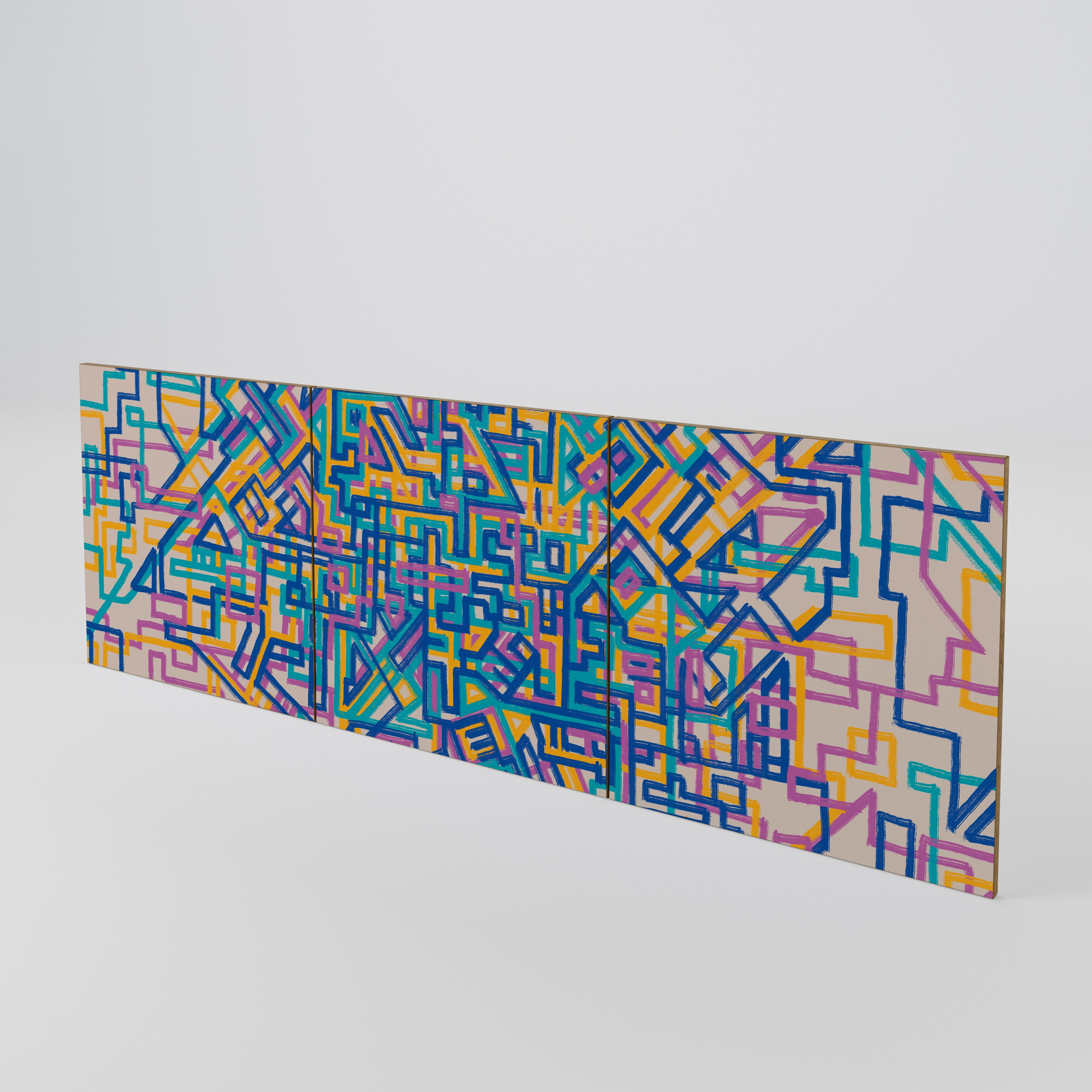 MEMORIES MAP 3-Piece Sideboard Door Set