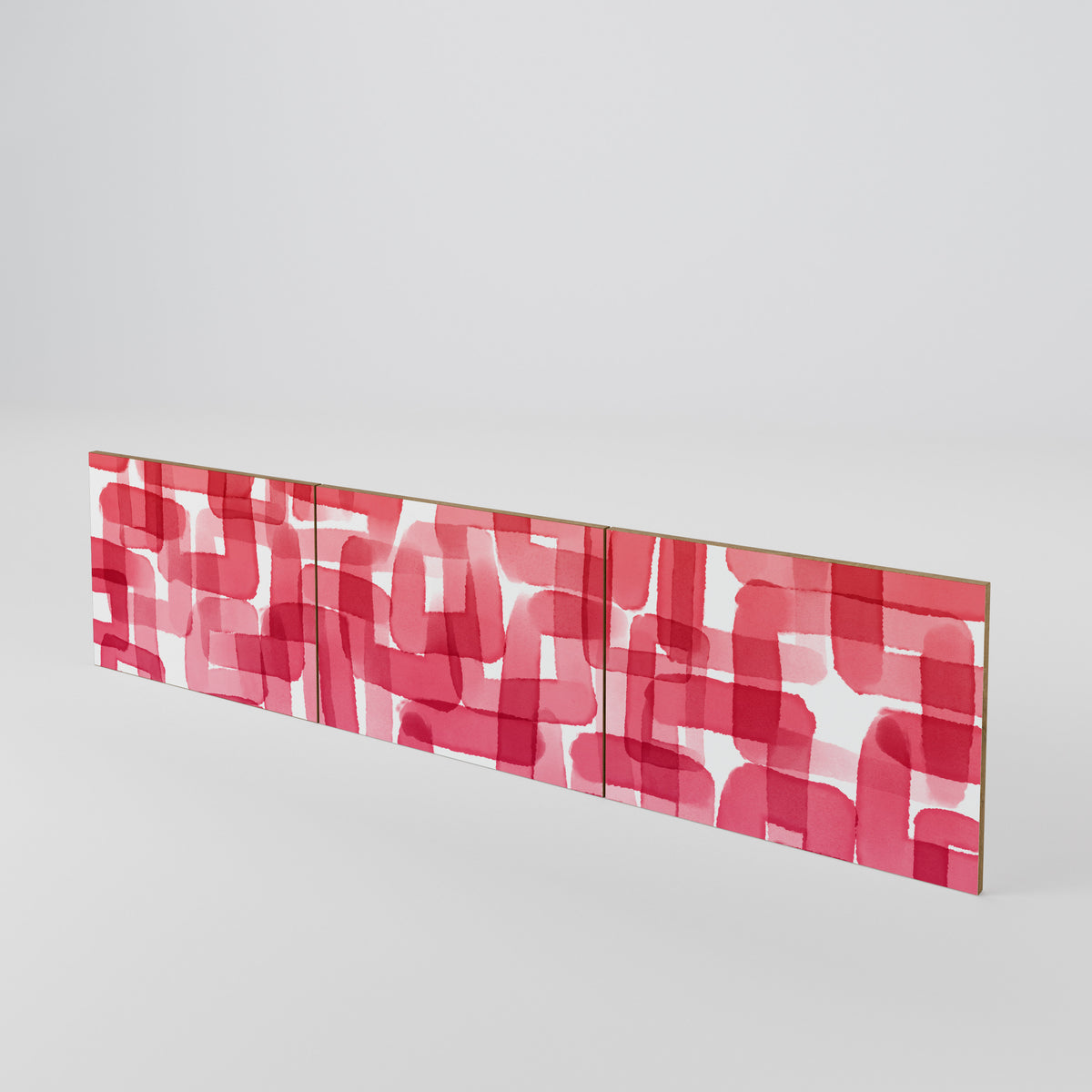 KALEIDOSCOPIC CUBISM Luckset med 3 dörrar till TV-bänk