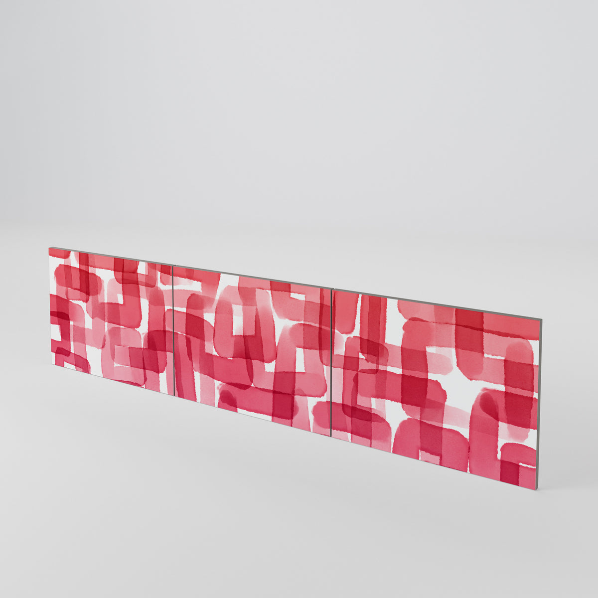 KALEIDOSCOPIC CUBISM Luckset med 3 dörrar till TV-bänk