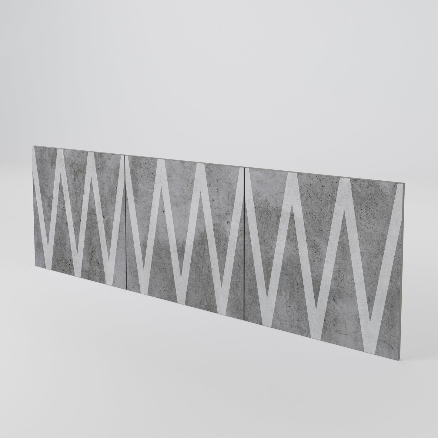 SOLID ZIG ZAG 3-Piece Sideboard Door Set