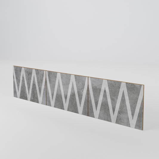 SOLID ZIG ZAG Luckset med 3 dörrar till TV-bänk