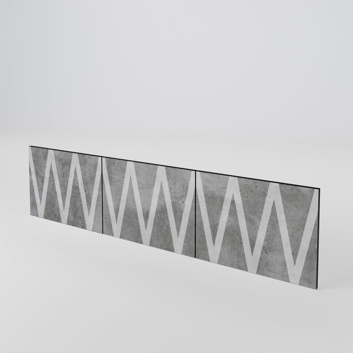 SOLID ZIG ZAG Luckset med 3 dörrar till TV-bänk