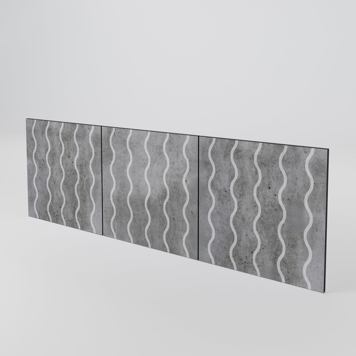 WAVES OF CONCRETE Luckset med 3 dörrar till sideboard