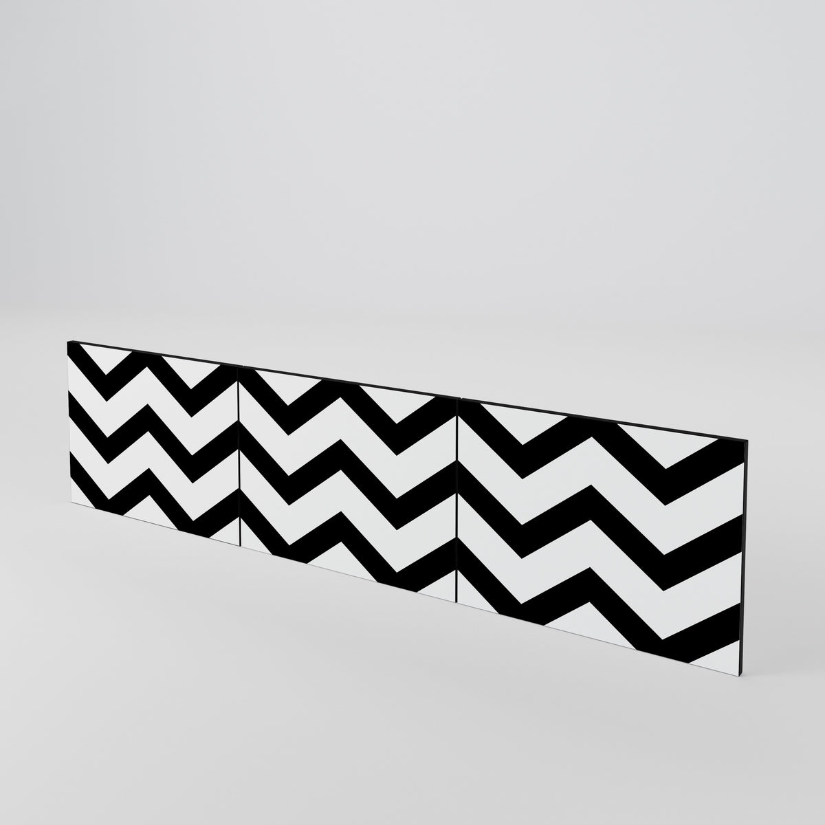 CLASSIC ZIG ZAG Luckset med 3 dörrar till TV-bänk