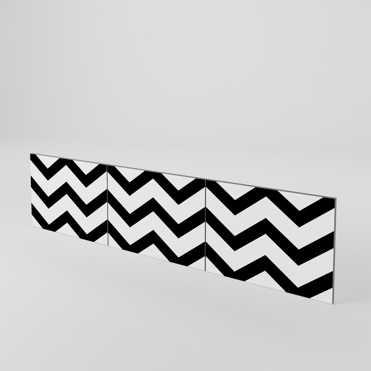 CLASSIC ZIG ZAG Luckset med 3 dörrar till TV-bänk