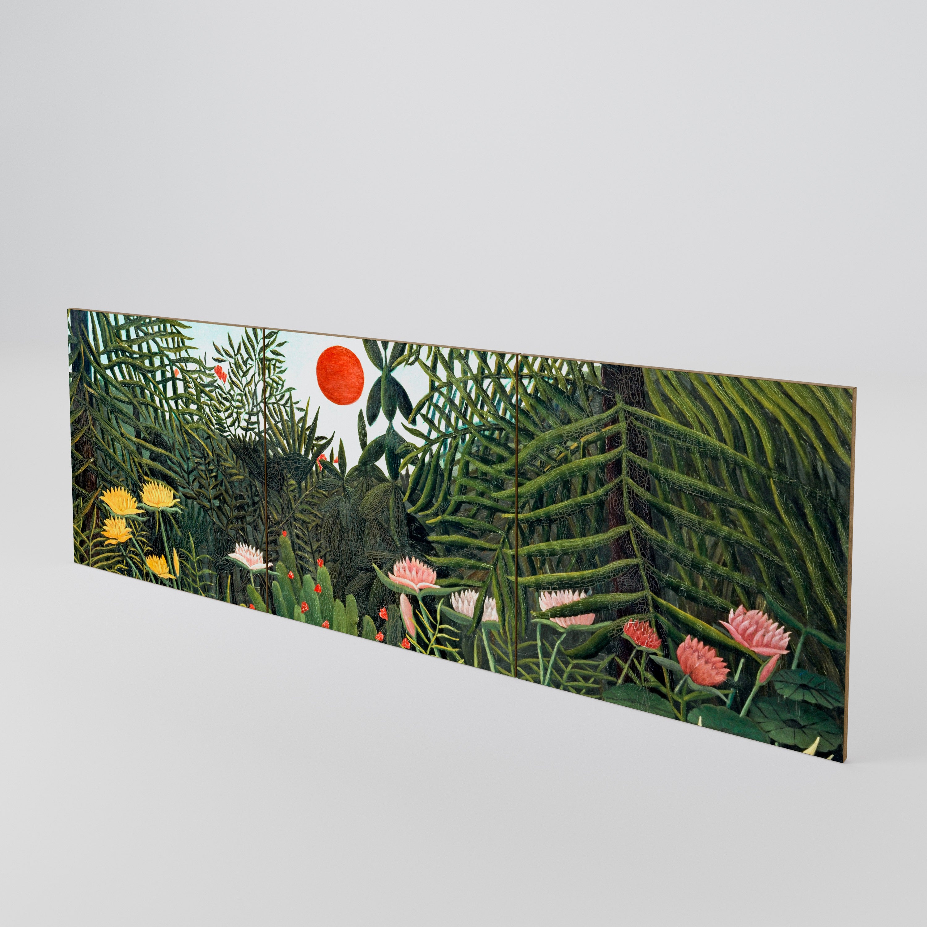 VIRGIN FOREST WITH SUNSET 3-Piece Sideboard Door Set