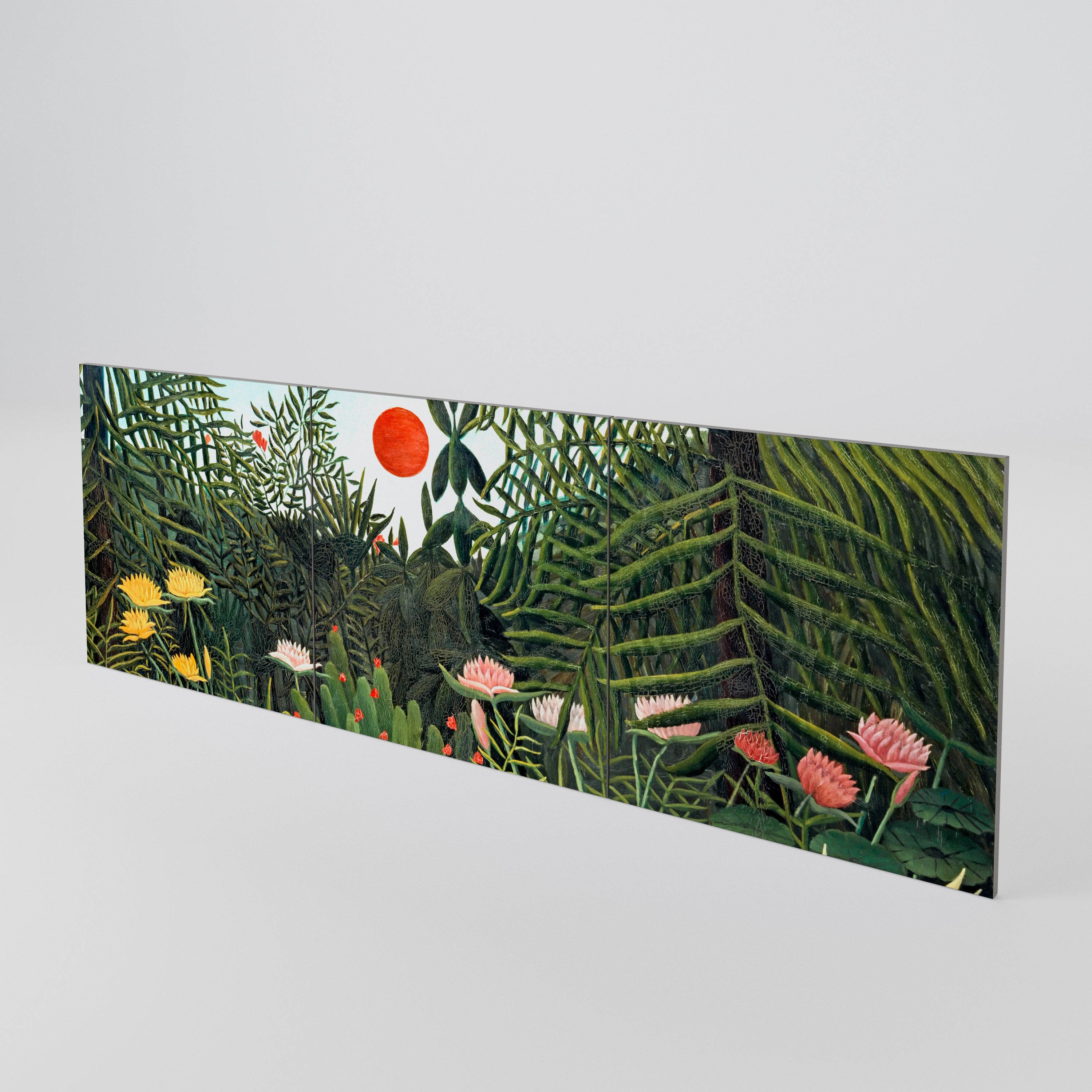 VIRGIN FOREST WITH SUNSET 3-Piece Sideboard Door Set