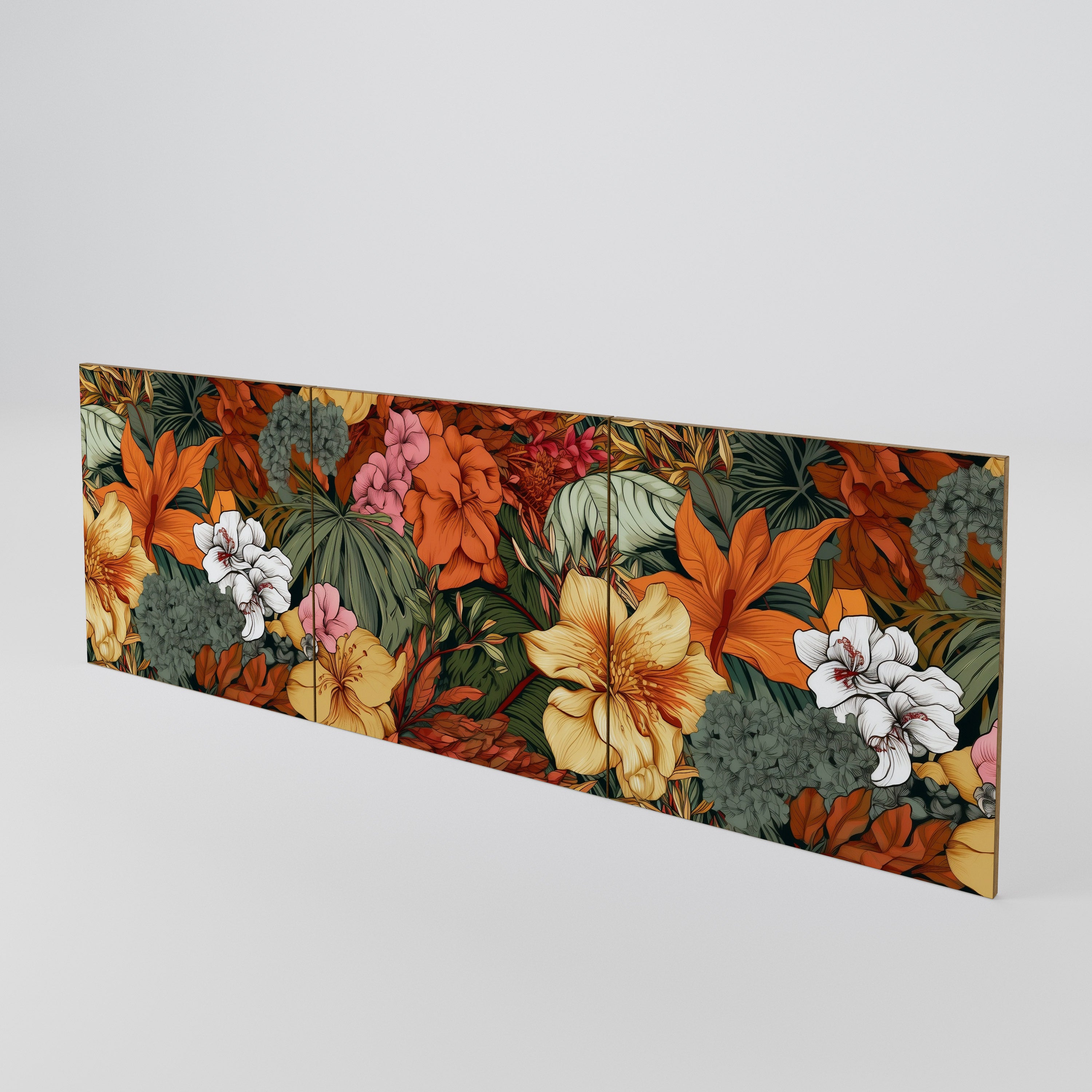 RADIANT FLORA 3-Piece Sideboard Door Set