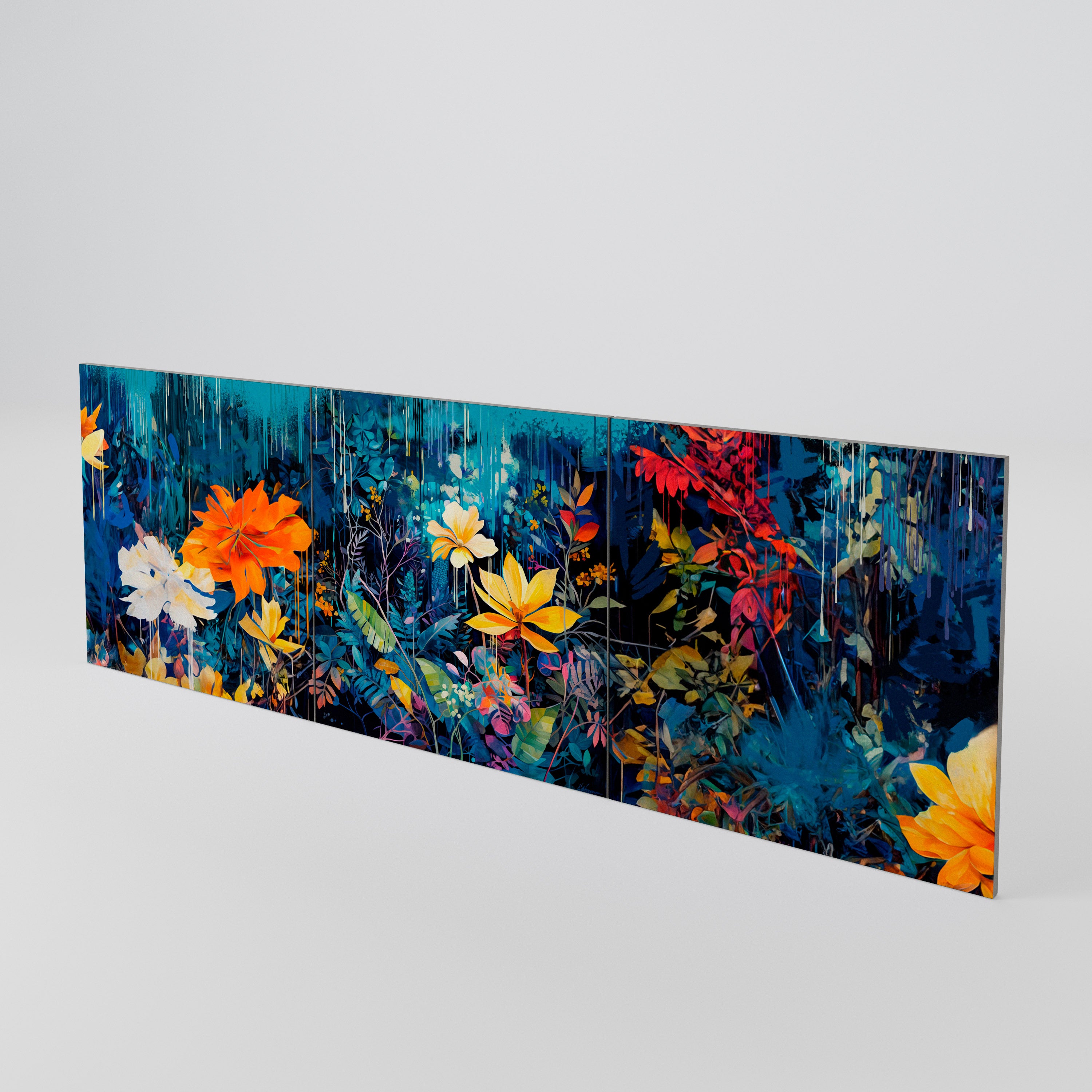 MIDNIGHT BLOSSOM 3-Piece Sideboard Door Set