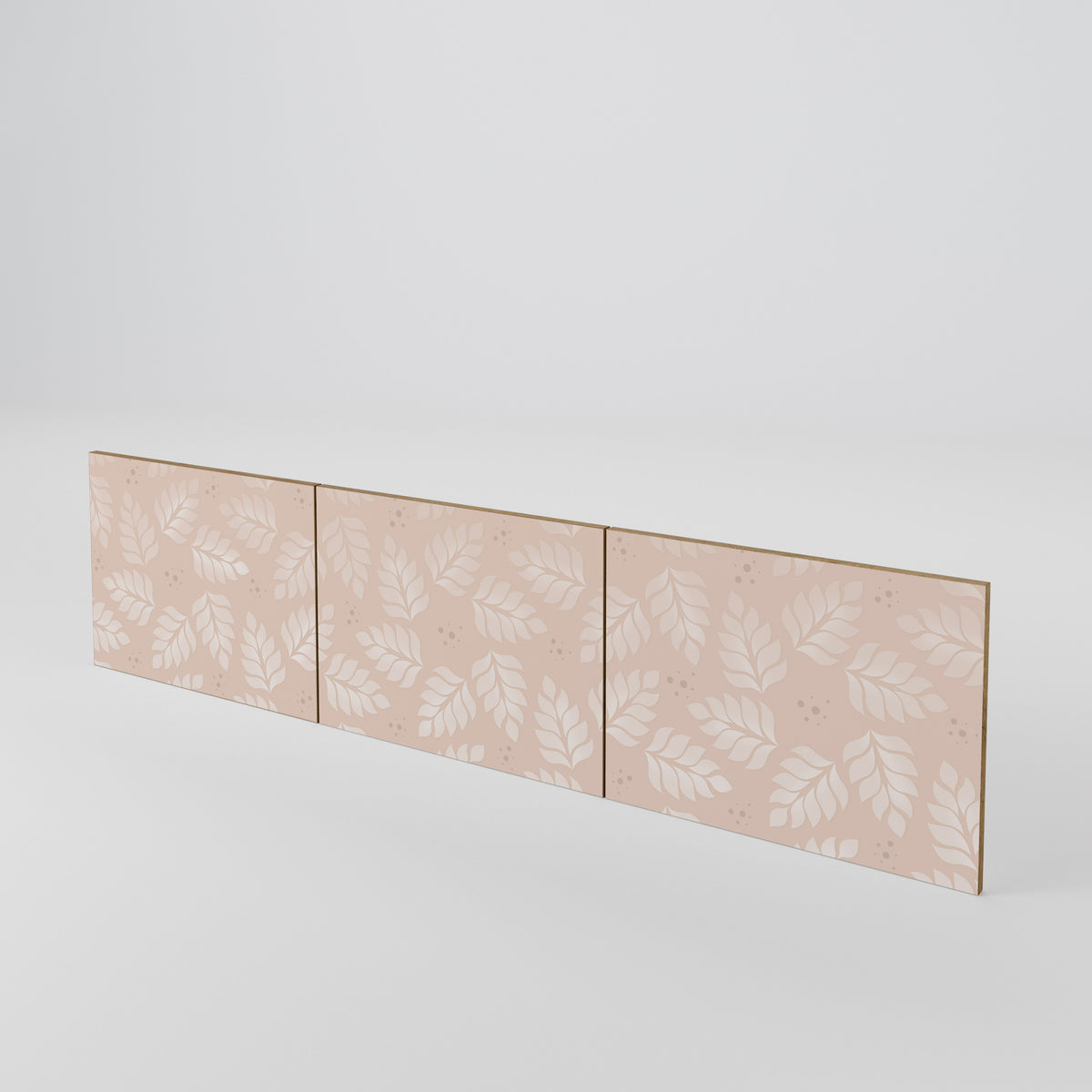 LEAVES ON BEIGE Luckset med 3 dörrar till TV-bänk
