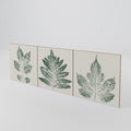 GREEN LEAFY STAMPS 3-Piece Sideboard Door Set